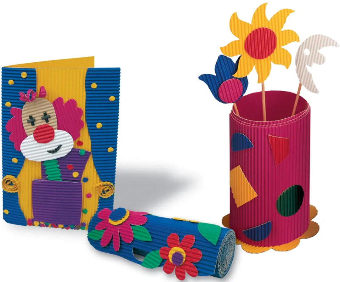 Folia Golfkarton Dubbelzijdig 25x35cm - Geassorteerde Kleuren