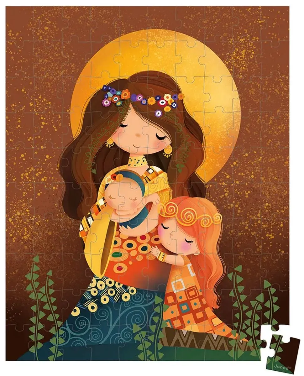 Janod Puzzel Gustav Klimt 100 Stukjes - In Koffer