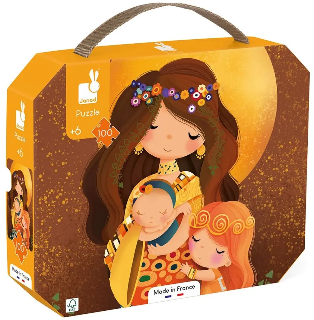 Janod Puzzel Gustav Klimt 100 Stukjes - In Koffer