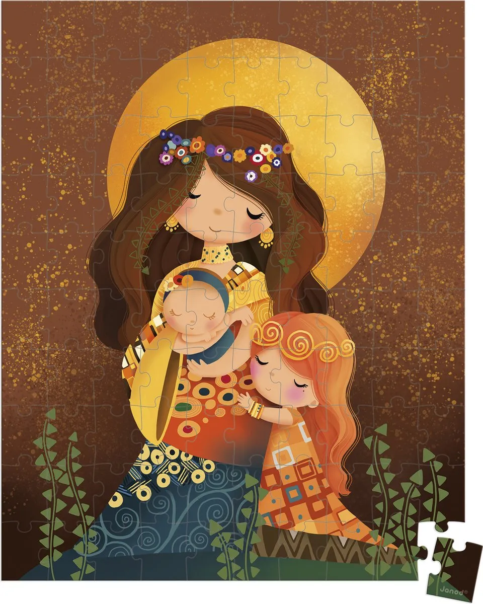 Janod Puzzel Gustav Klimt 100 Stukjes - In Koffer