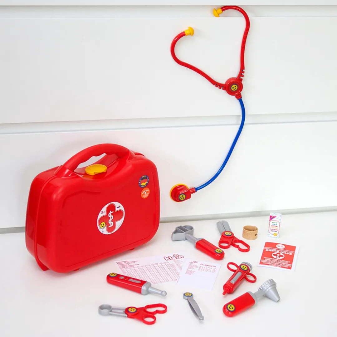 Klein Toys Dokterskoffer - 26,5x9,5x23cm - Rood