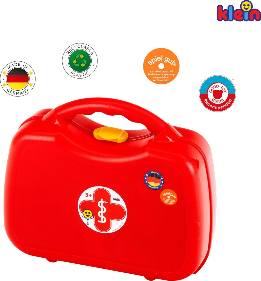 Klein Toys Dokterskoffer - 26,5x9,5x23cm - Rood