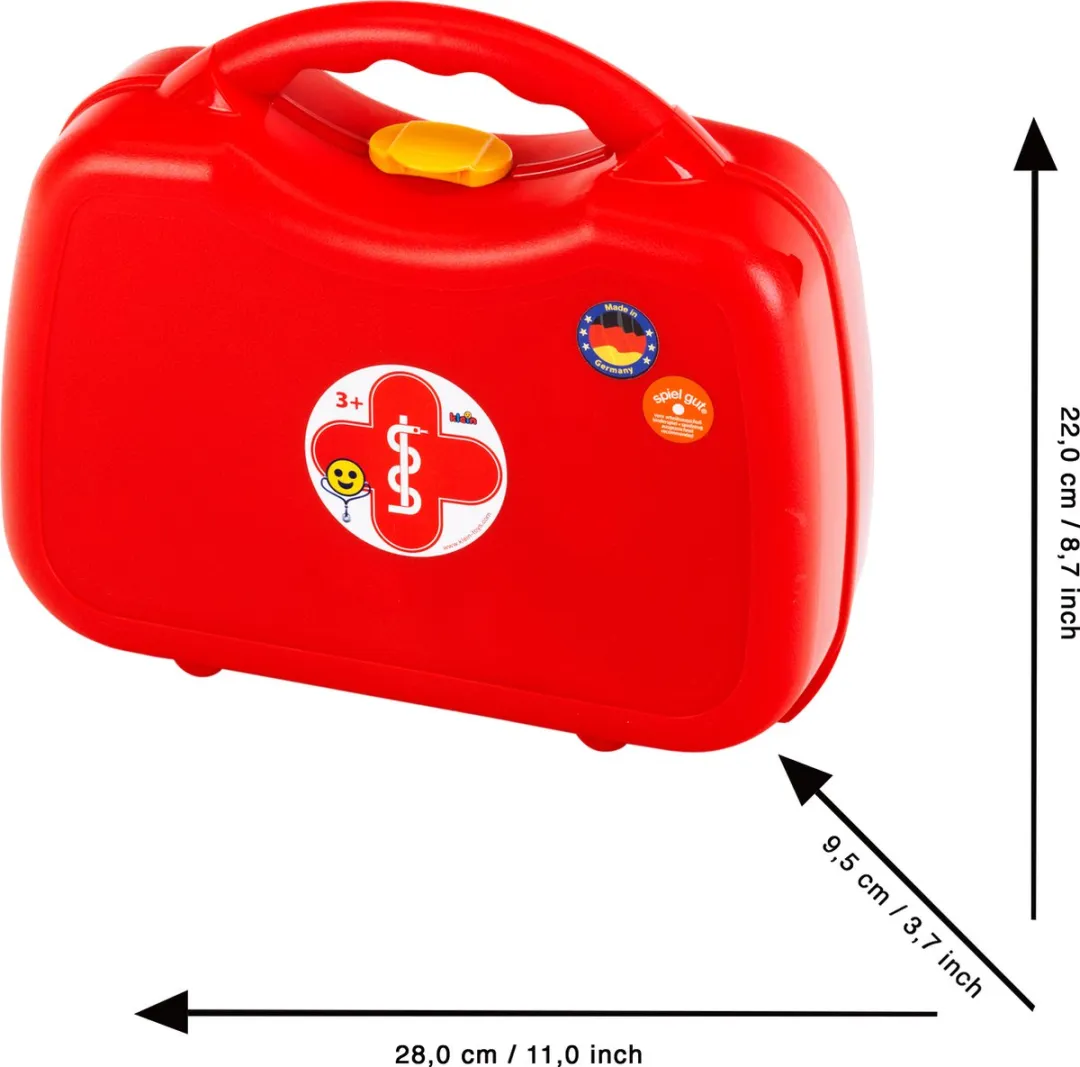 Klein Toys Dokterskoffer - 26,5x9,5x23cm - Rood