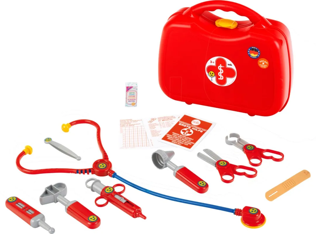 Klein Toys Dokterskoffer - 26,5x9,5x23cm - Rood