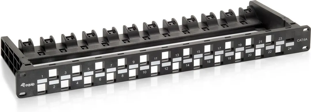 Equip Patchpanel Cat6a 24x Keystone