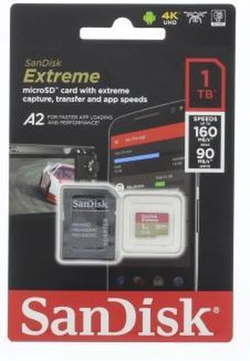 SanDisk Extreme MicroSDXC SDSQXA1-1T00-GN6MA 1TB - 160MB/s