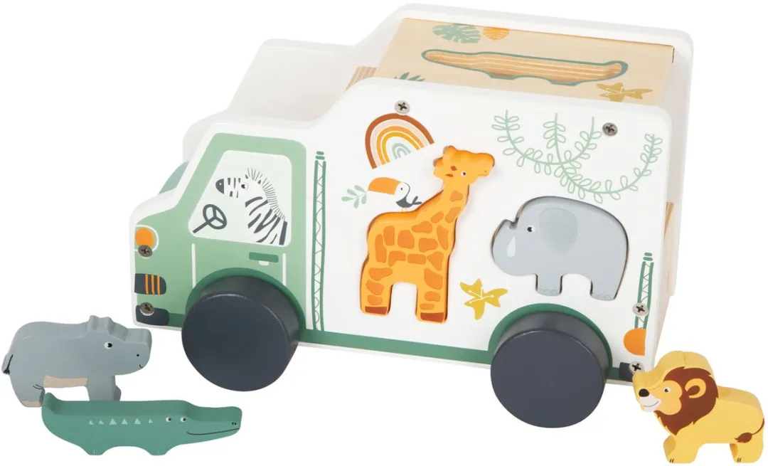 Small Foot Houten Vormenstoof Jeep Safari 11700 - Multicolor