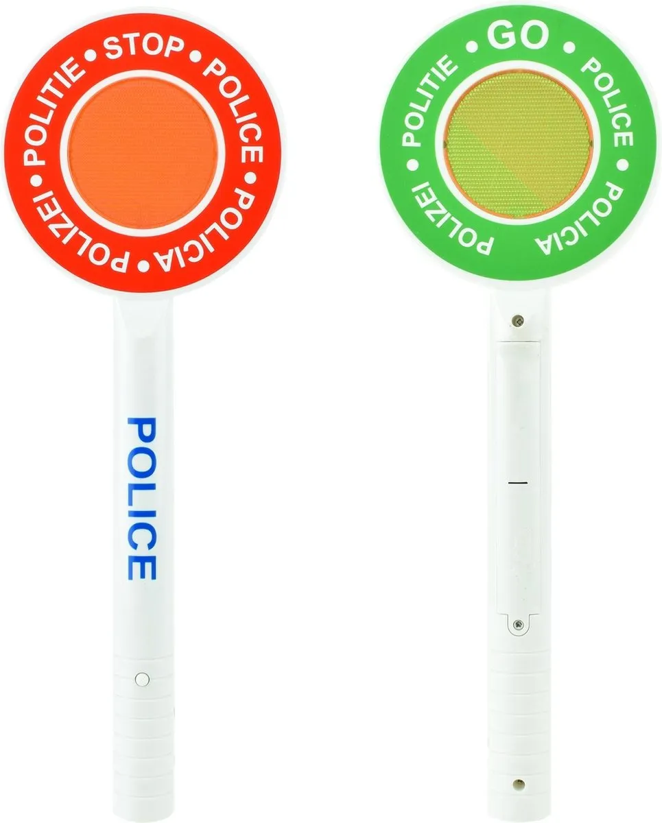 Toi-Toys Politiestopbord 29cm - Knipperlicht Wit