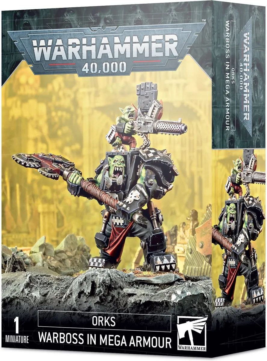 Games Workshop Warhammer 40.000 Orks Warboss in Mega Armour