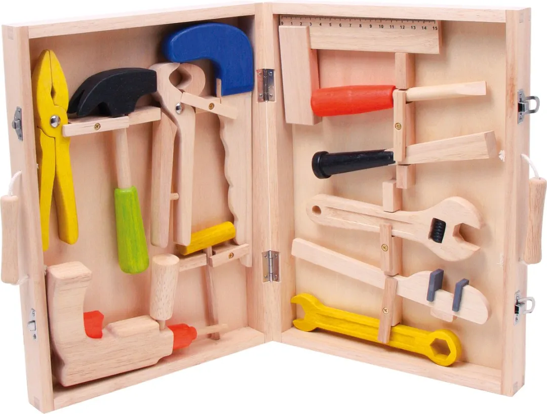Small Foot Houten Gereedschapkoffer Multicolor