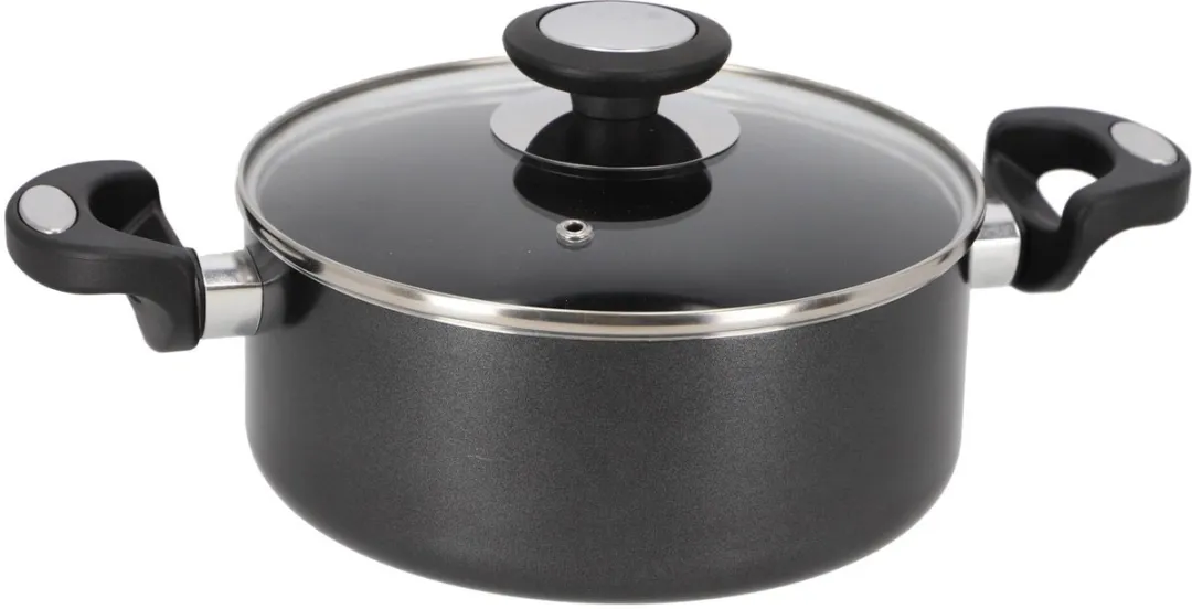 Beka Pro Induc Kookpan met Glazen Deksel 20 cm Zwart