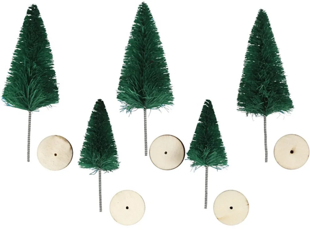 Creativ Company Miniatuur Kerstbomen Groen
