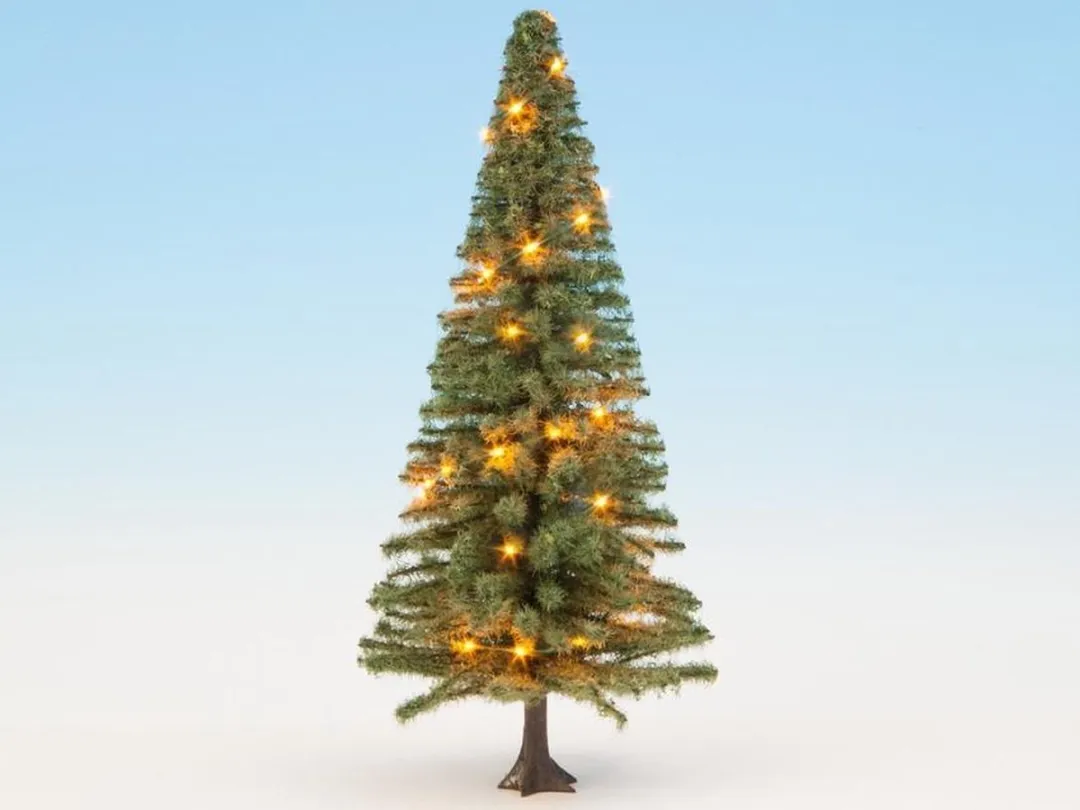Noch Kerstboom Verlicht Schaal 0 - Groen