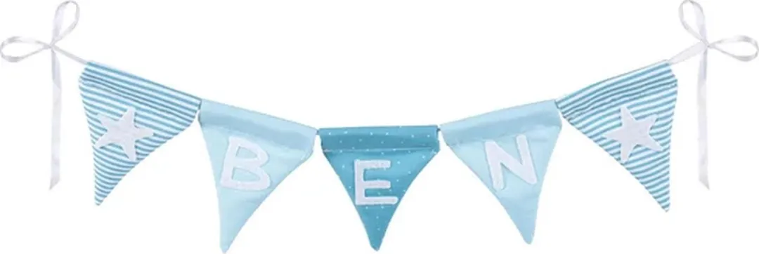 Goki Name Bunting - Blauw