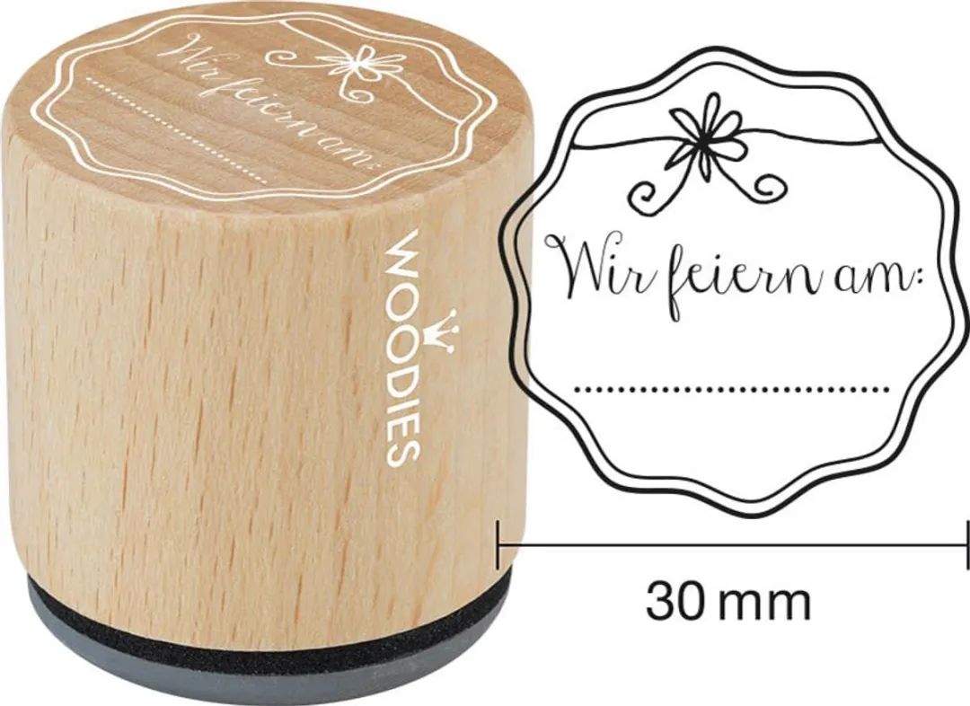 Motivatie stempel Houtlook 'Reden voor een feestje'