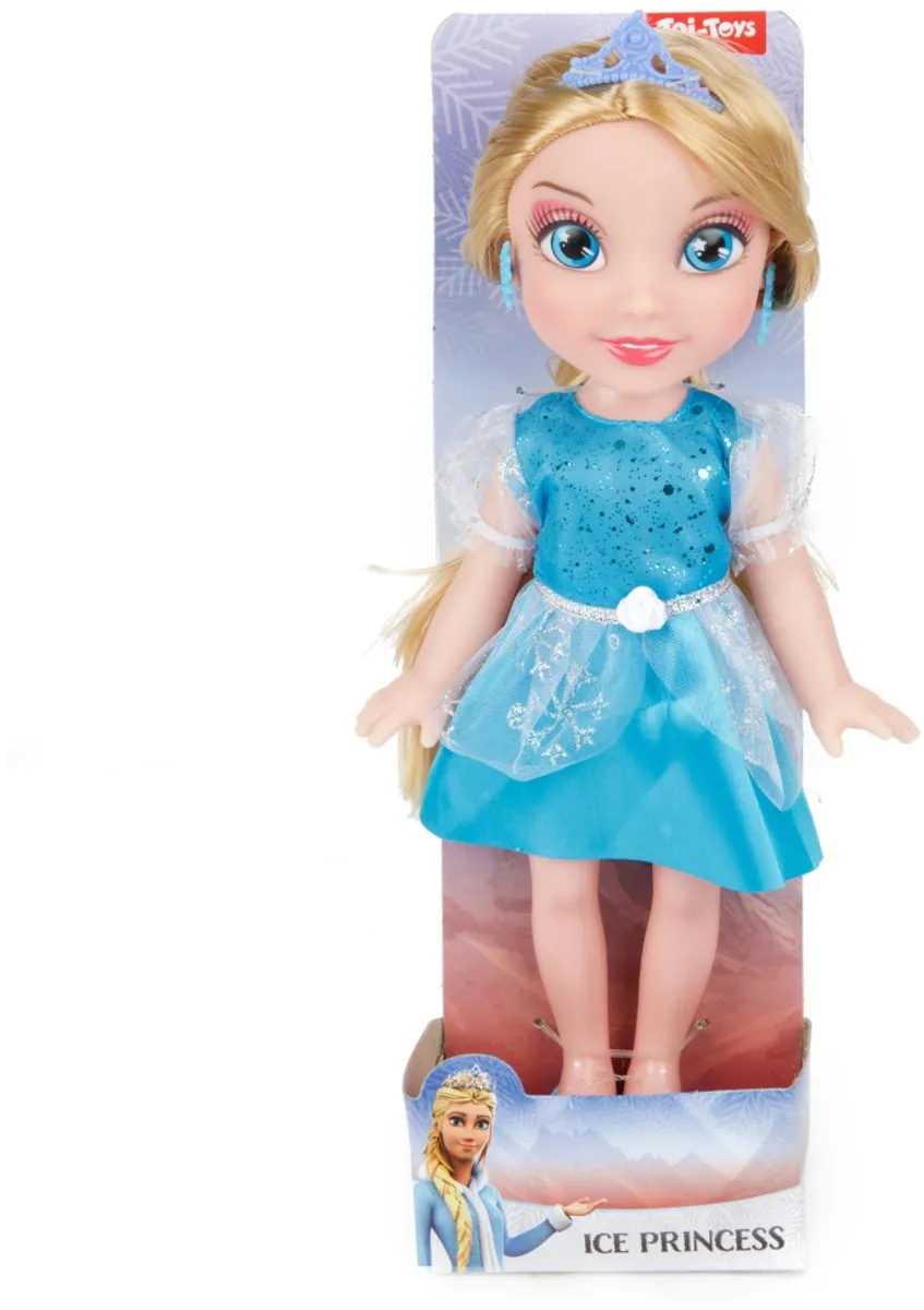 Toi-Toys Pop IJsprinses 28cm - Blauw