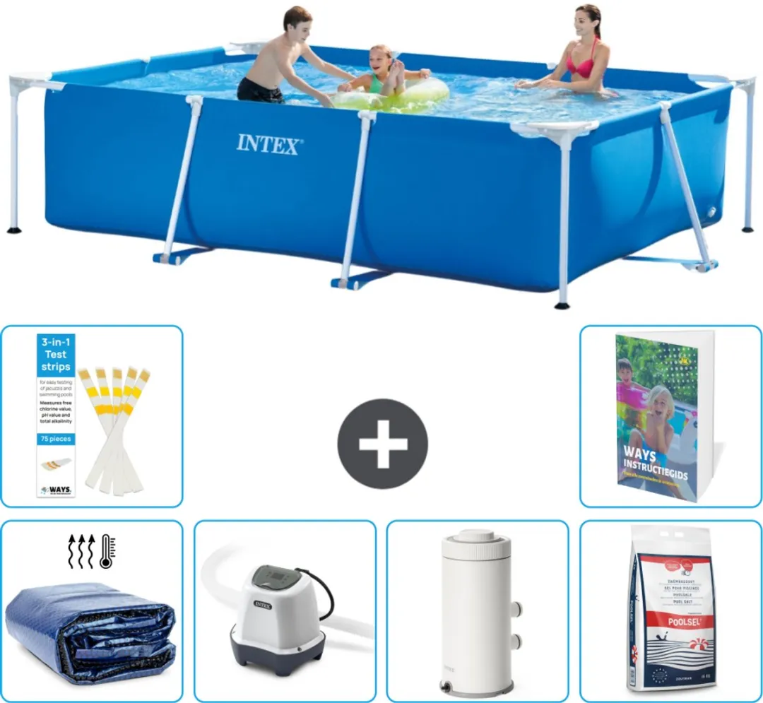 Intex Frame Zwembad 300x200x75cm Blauw