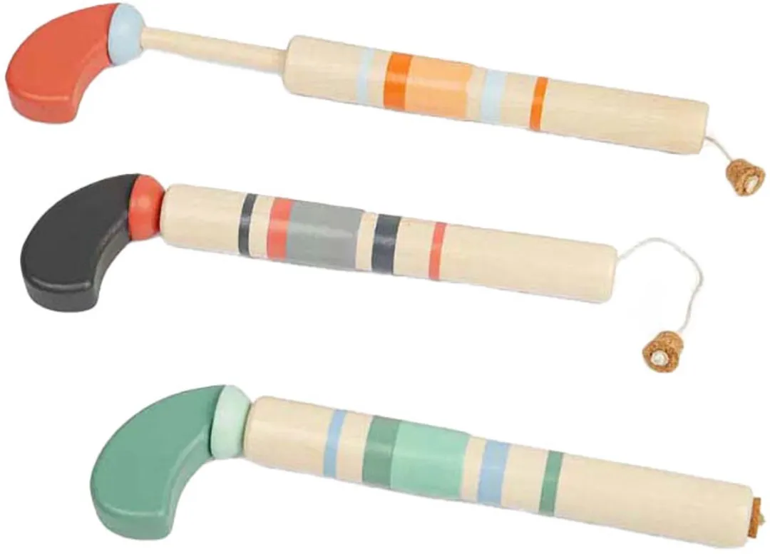 BIGJIGS Houten Pistool met Kurk - Multicolor