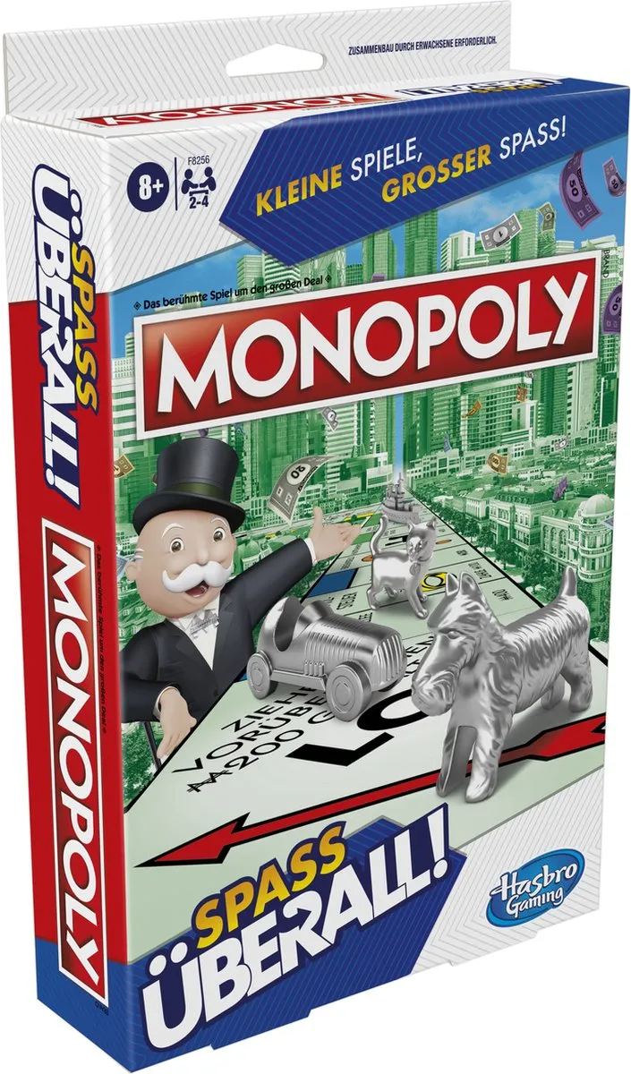 Hasbro Gaming Monopoly Grab & Go F8256FR0 Bordspel - 2-4 Spelers