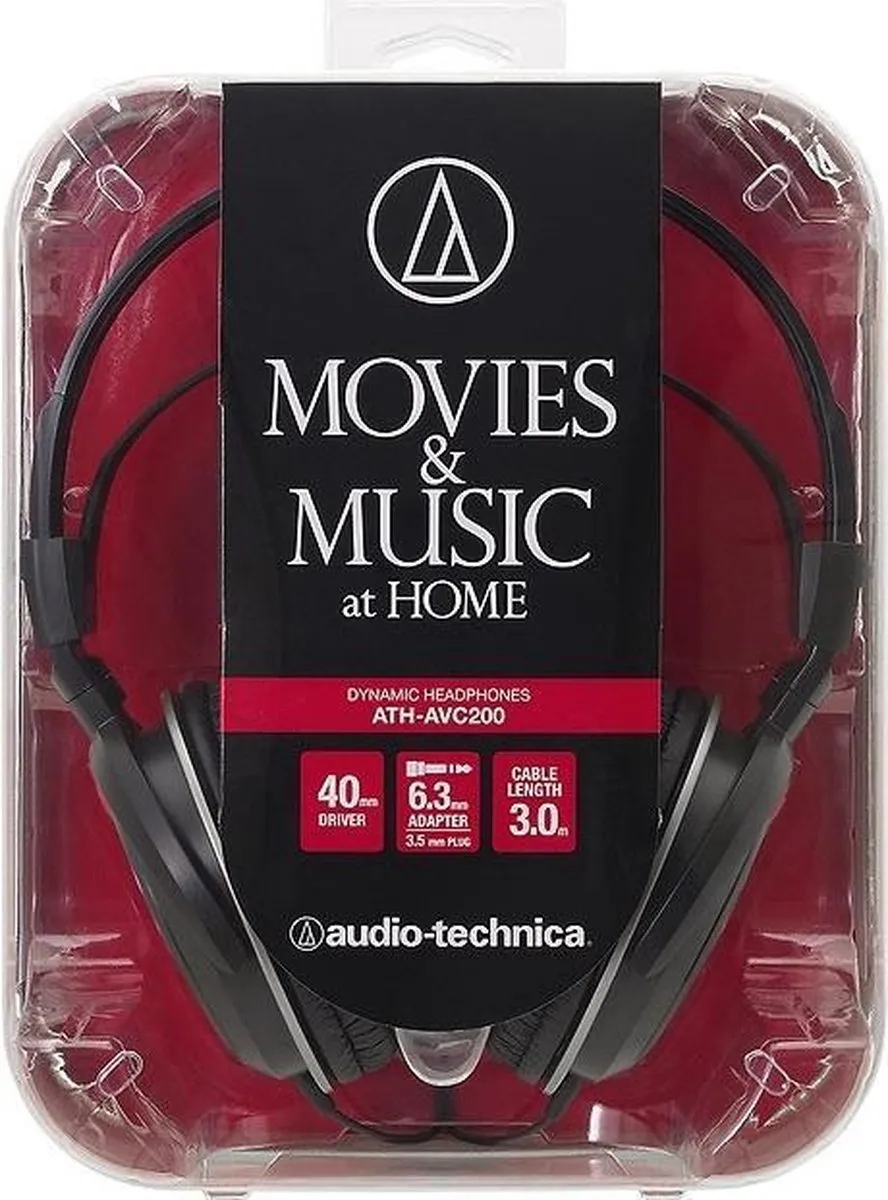 Audio-Technica ATH-AVC200 Over-ear Koptelefoon - Zwart