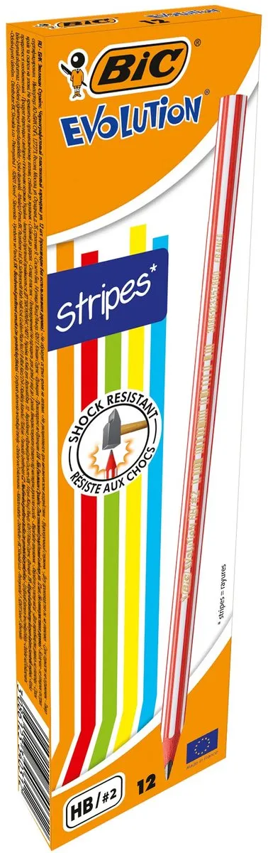 Bic Stripes Potloden 12 Stuks