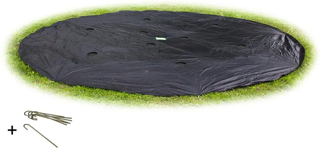 EXIT Toys Groundlevel Trampoline Afdekhoes 366cm - Zwart