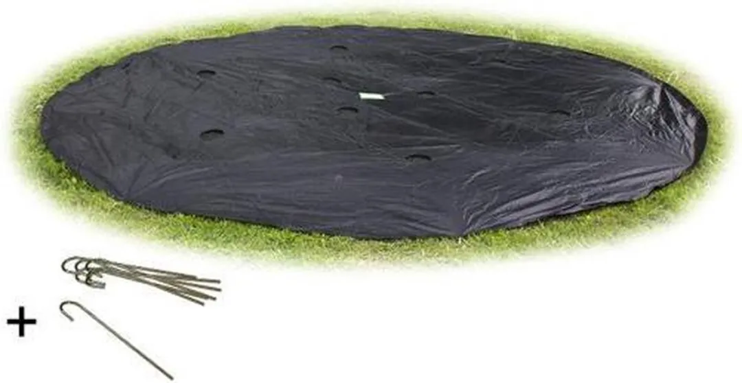 EXIT Toys Groundlevel Trampoline Afdekhoes 366cm - Zwart