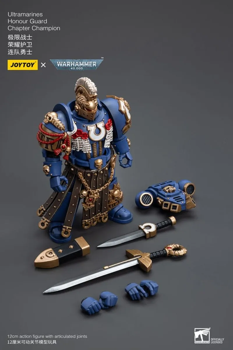 Joy Toy Warhammer 40k Ultramarines Honour Guard Chapter Champion 1/18 - JT6526 - Multi