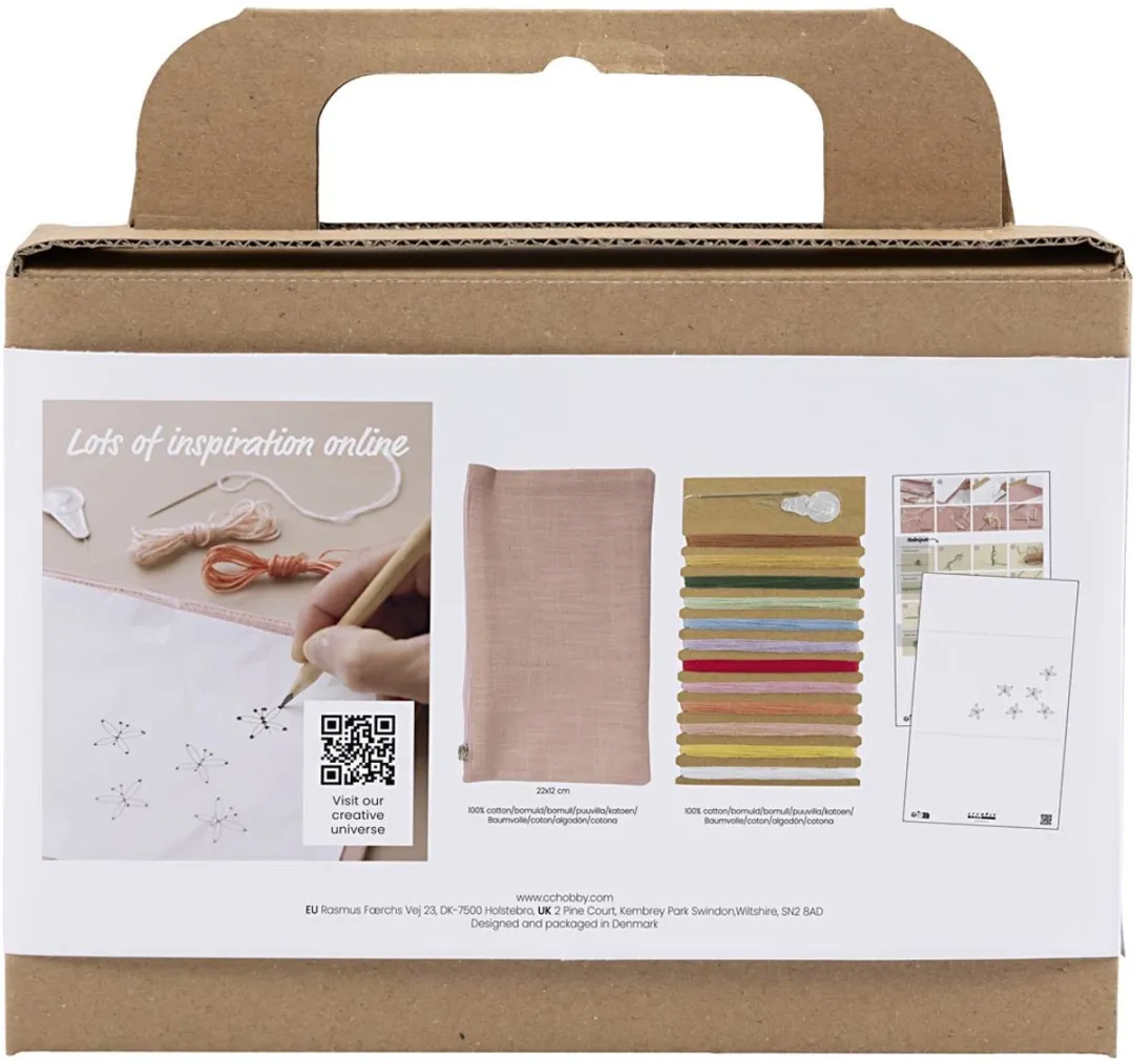 Creativ Company Mini Creative Box Borduren Clutch - Multicolor