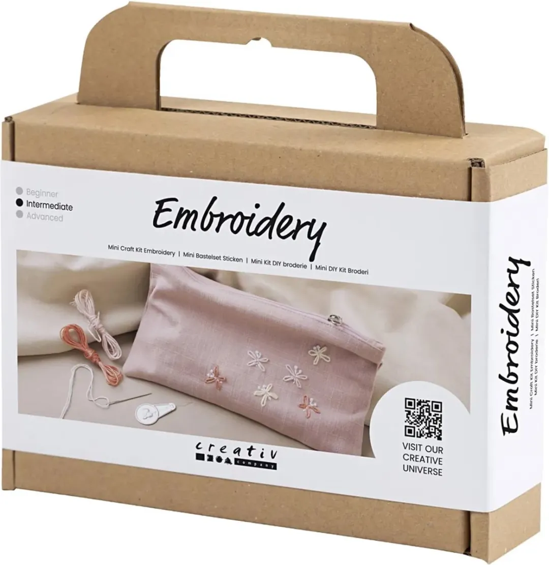 Creativ Company Mini Creative Box Borduren Clutch - Multicolor
