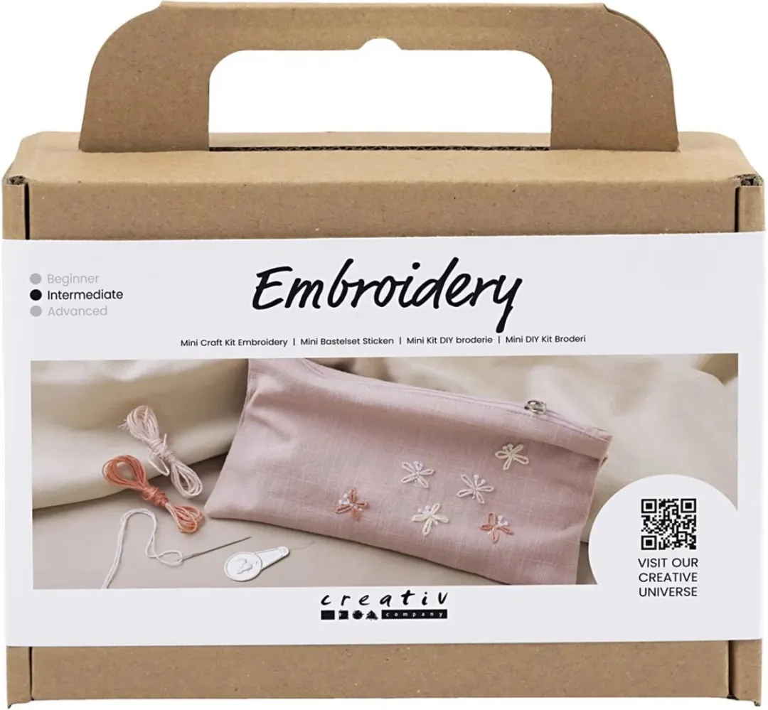 Creativ Company Mini Creative Box Borduren Clutch - Multicolor