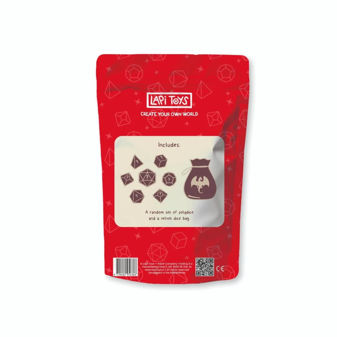 Lapi Toys Polydice Mystery Dice - 7 Stuks Meerkleurig