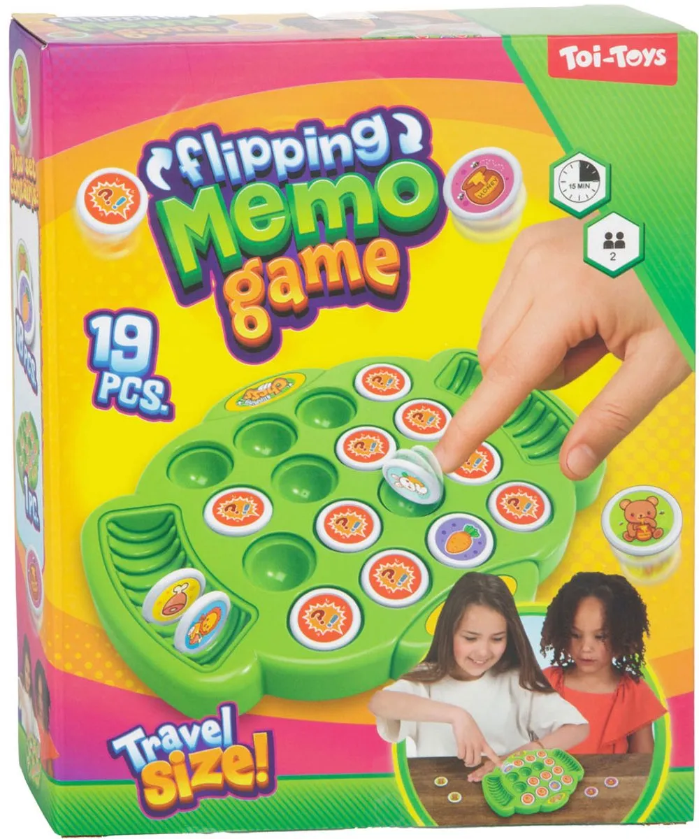 Toi-Toys Memo Flip Over Geheugenspel - 19dlg. - Multi