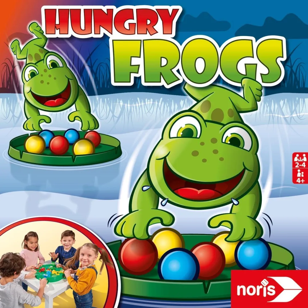 Noris Hungry Frogs - Simba Hongerige Kikkers - 4 Spelers - vanaf 4 jaar