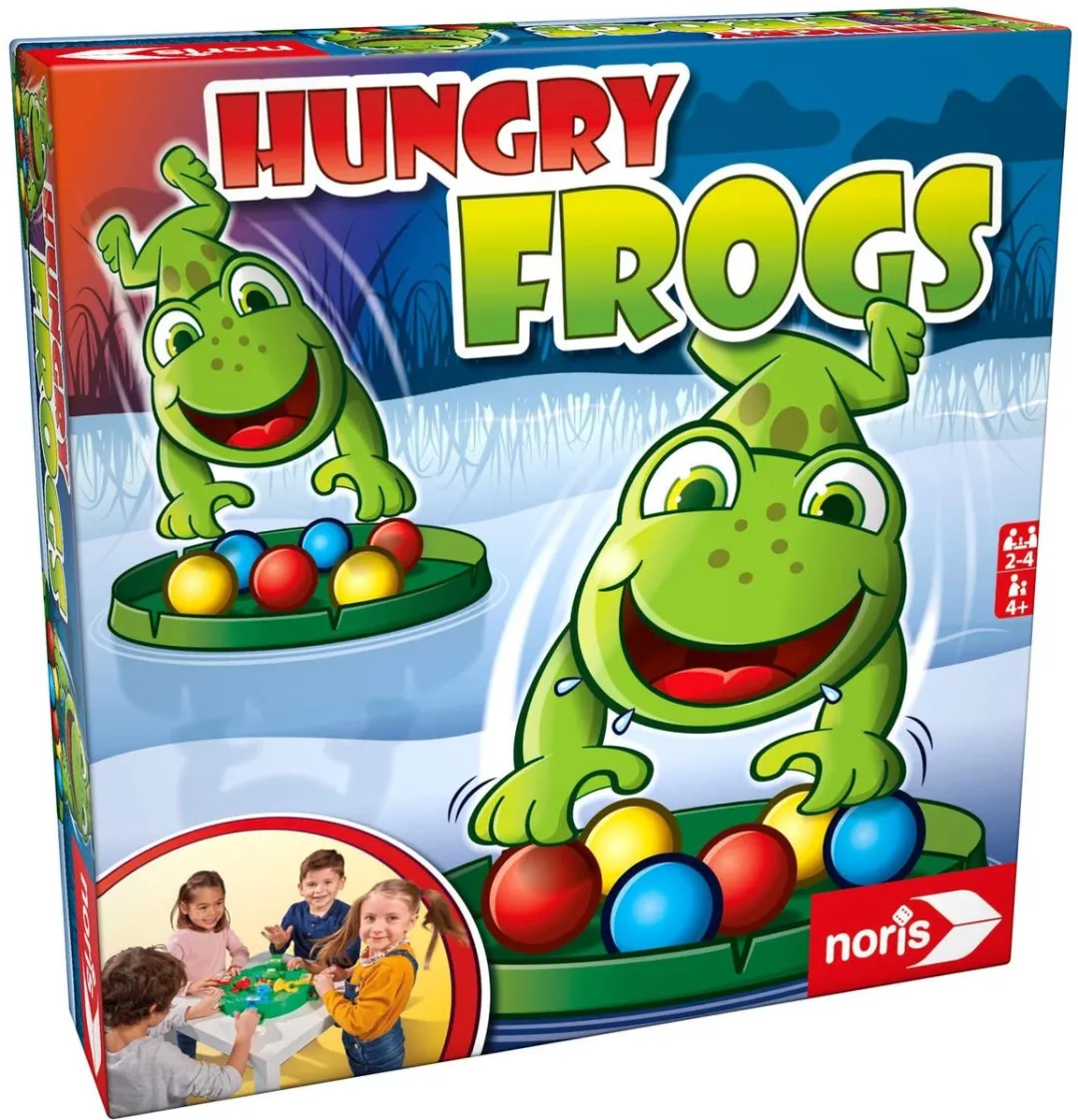 Noris Hungry Frogs - Simba Hongerige Kikkers - 4 Spelers - vanaf 4 jaar
