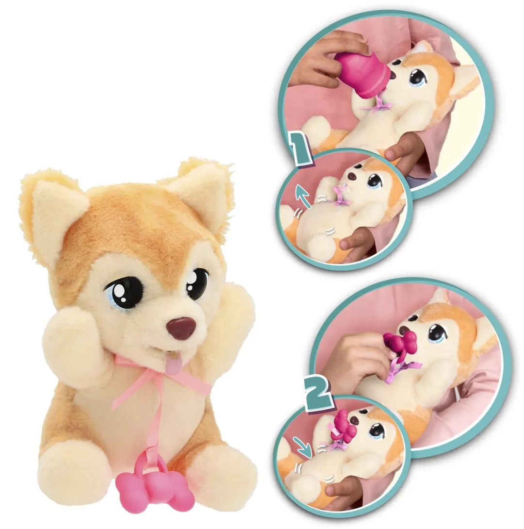 Imc Toys Baby Paws Yummy Shiba Interactieve Pluchen Knuffel - Beige