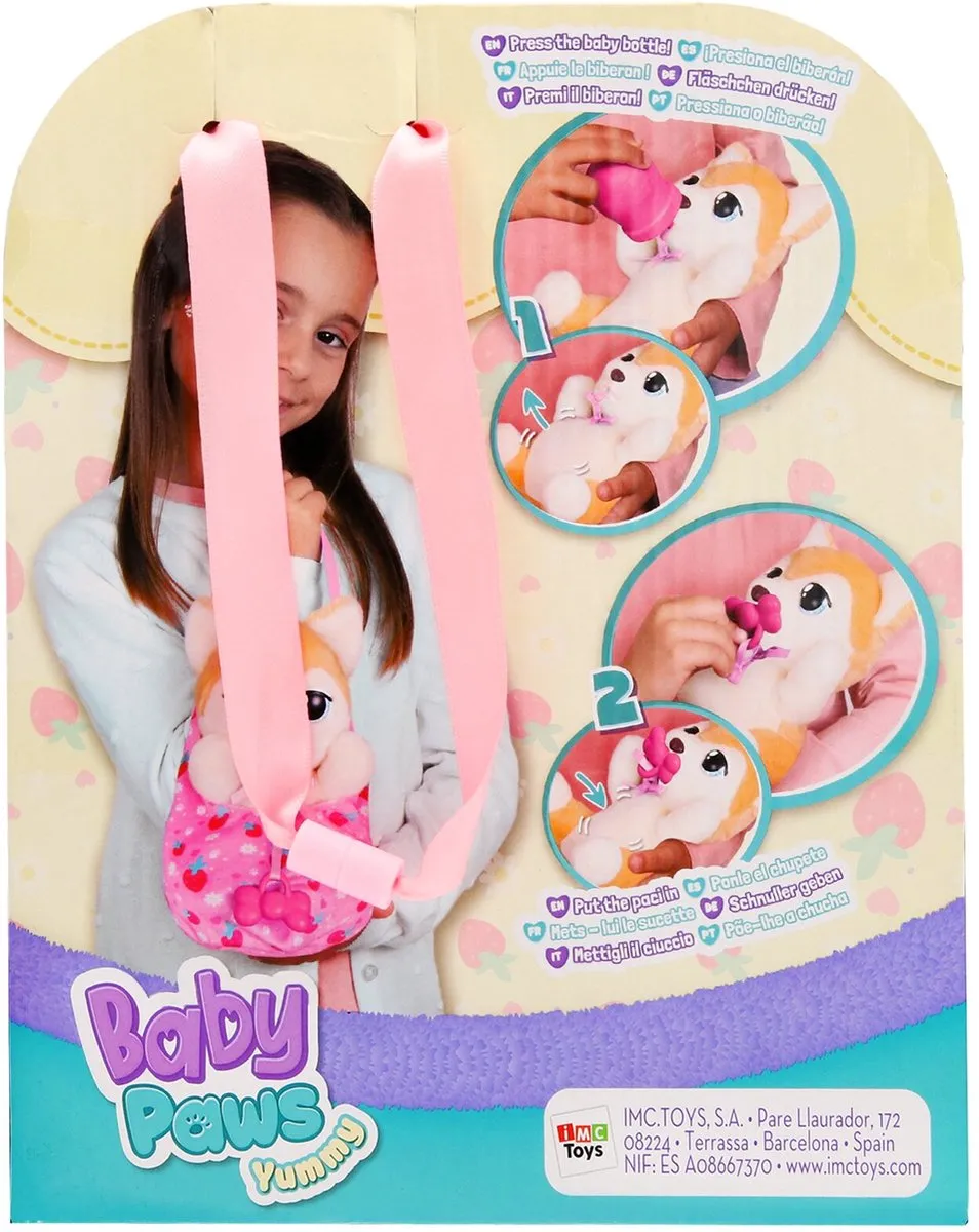 Imc Toys Baby Paws Yummy Shiba Interactieve Pluchen Knuffel - Beige