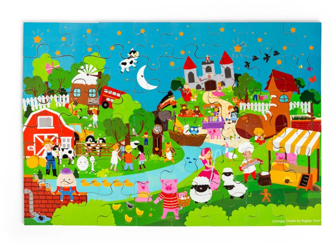 BIGJIGS Vloerpuzzel Rijmpje 069162 - Multicolor