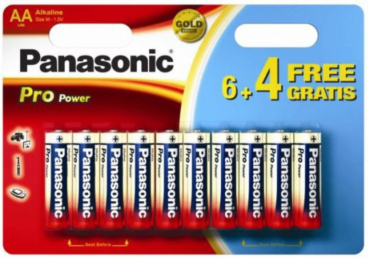 Panasonic Pro Power AA LR6PPG/10BW Wegwerpbatterijen