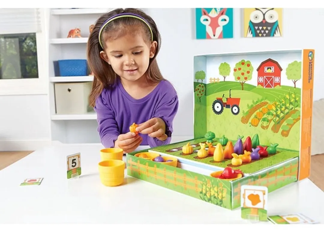 Learning Resources Motoriek! Veggie Farm & Wriggle Worms - Sorteerset - afbeelding 3 van 3