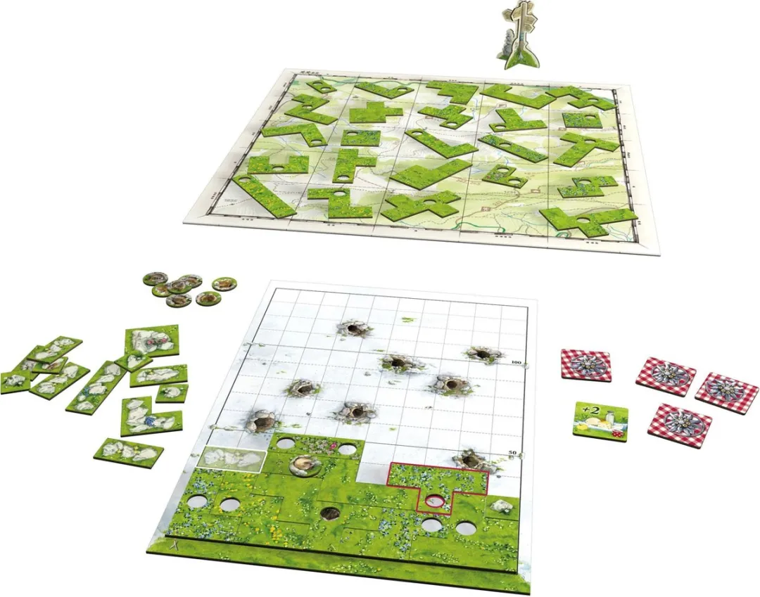 White Goblin Games Spring Meadow Gezelschapsspel - 1-4 Spelers