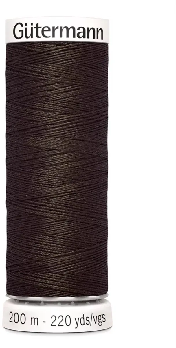 Gutermann Polyester Naaigaren 200m - Bruin - afbeelding 6 van 6