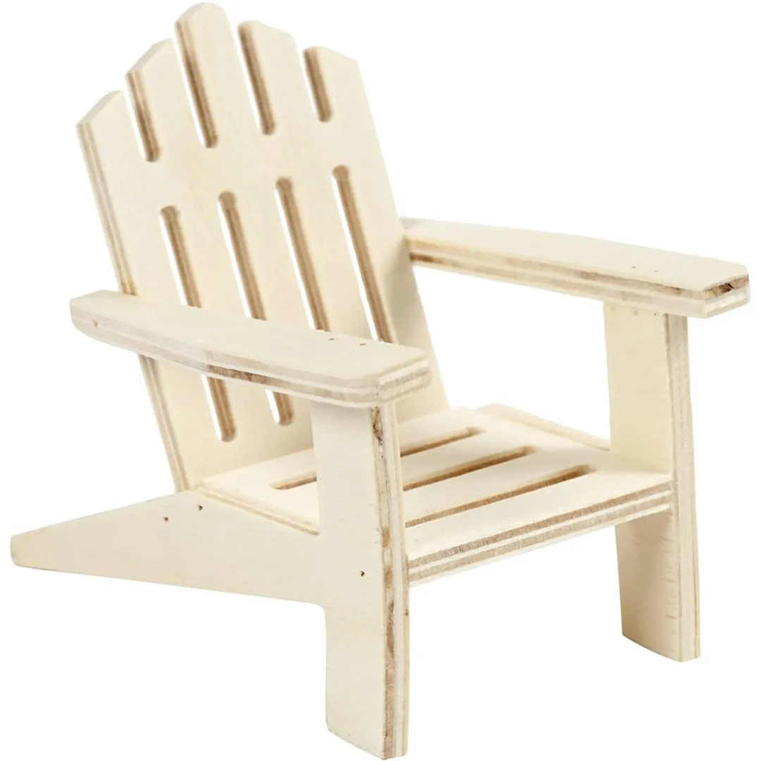 Creativ Company Triplex Tuinstoel - 9x7,5x9,5cm Multicolor