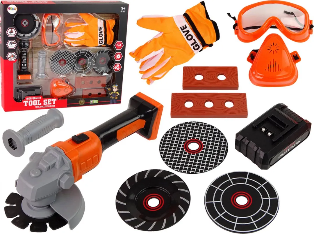 Lean Toys DIY 13-delige Toolset met Slijptol