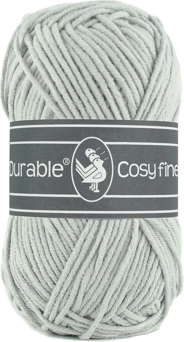 Durable Cosy Fine - 2228 silver grey - Katoen/Acryl Garen