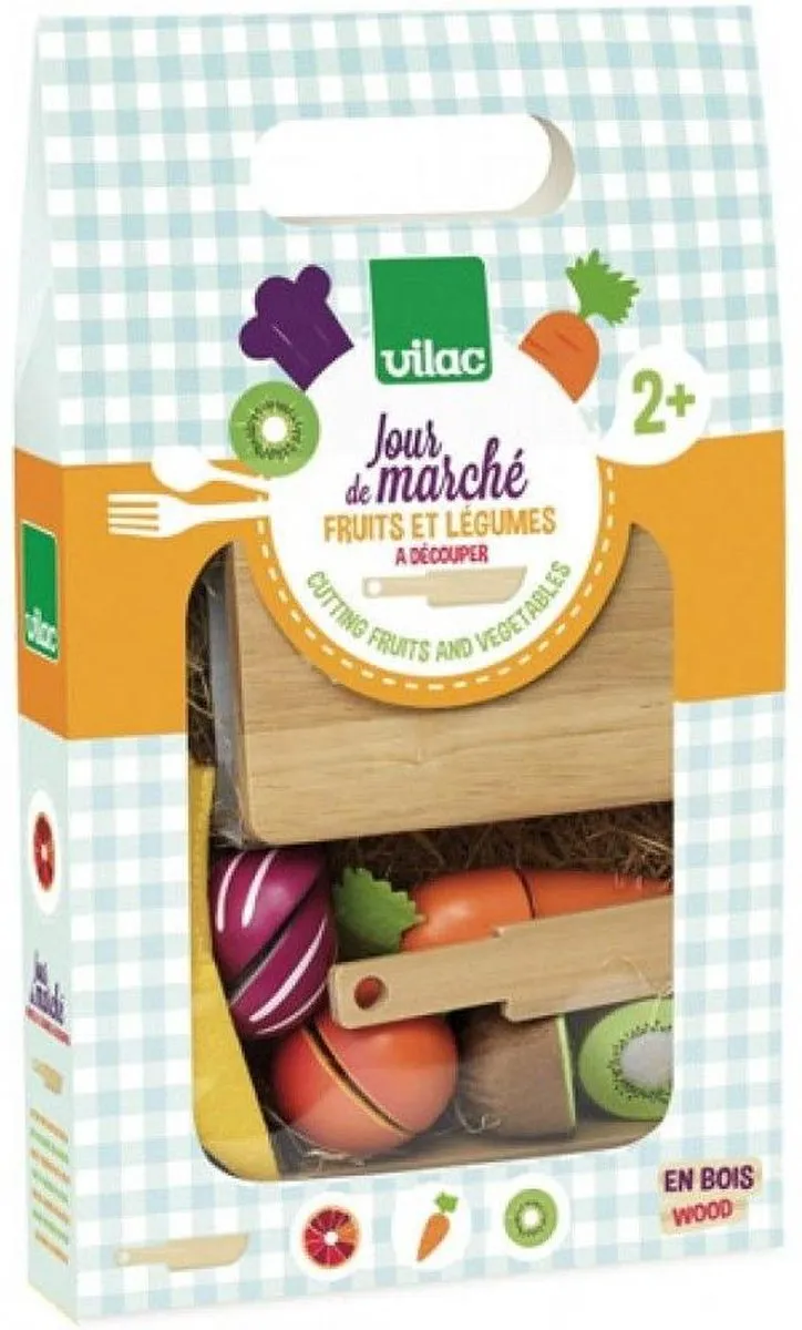 Vilac Set Gesneden Fruit & Groenten 14st