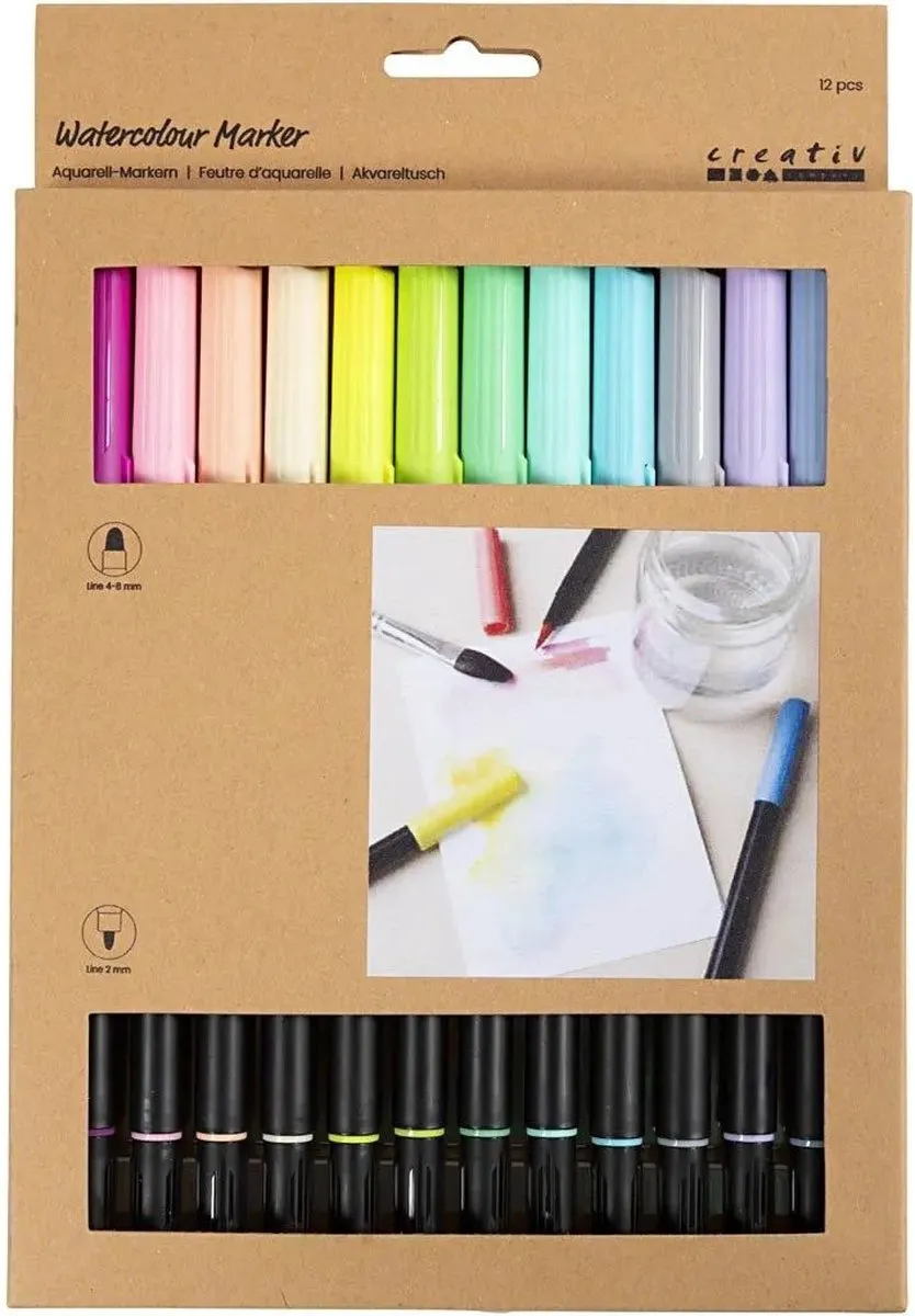 Creativ Company Aquarelmarkers 12 Stuks
