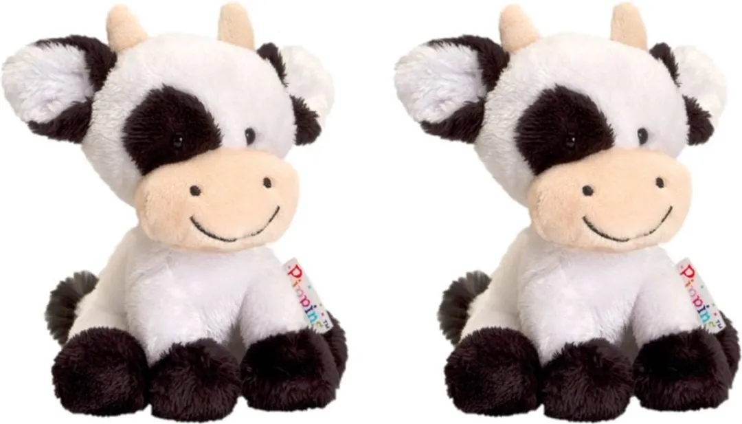 Keel Toys Pluche Koe 14cm