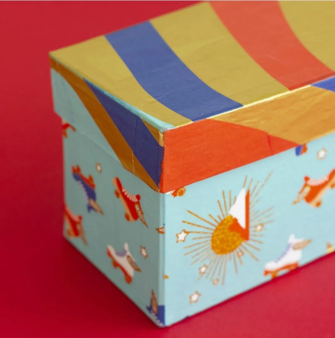 Decopatch Texture Papier Funky Stars Hotfoil Rood A3
