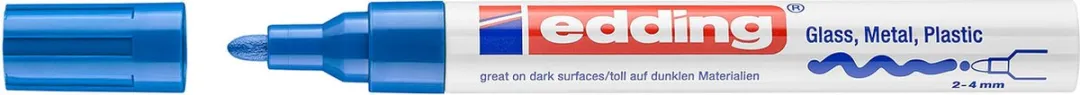 edding 750 Glanslakmarker Blauw - 2-4 mm